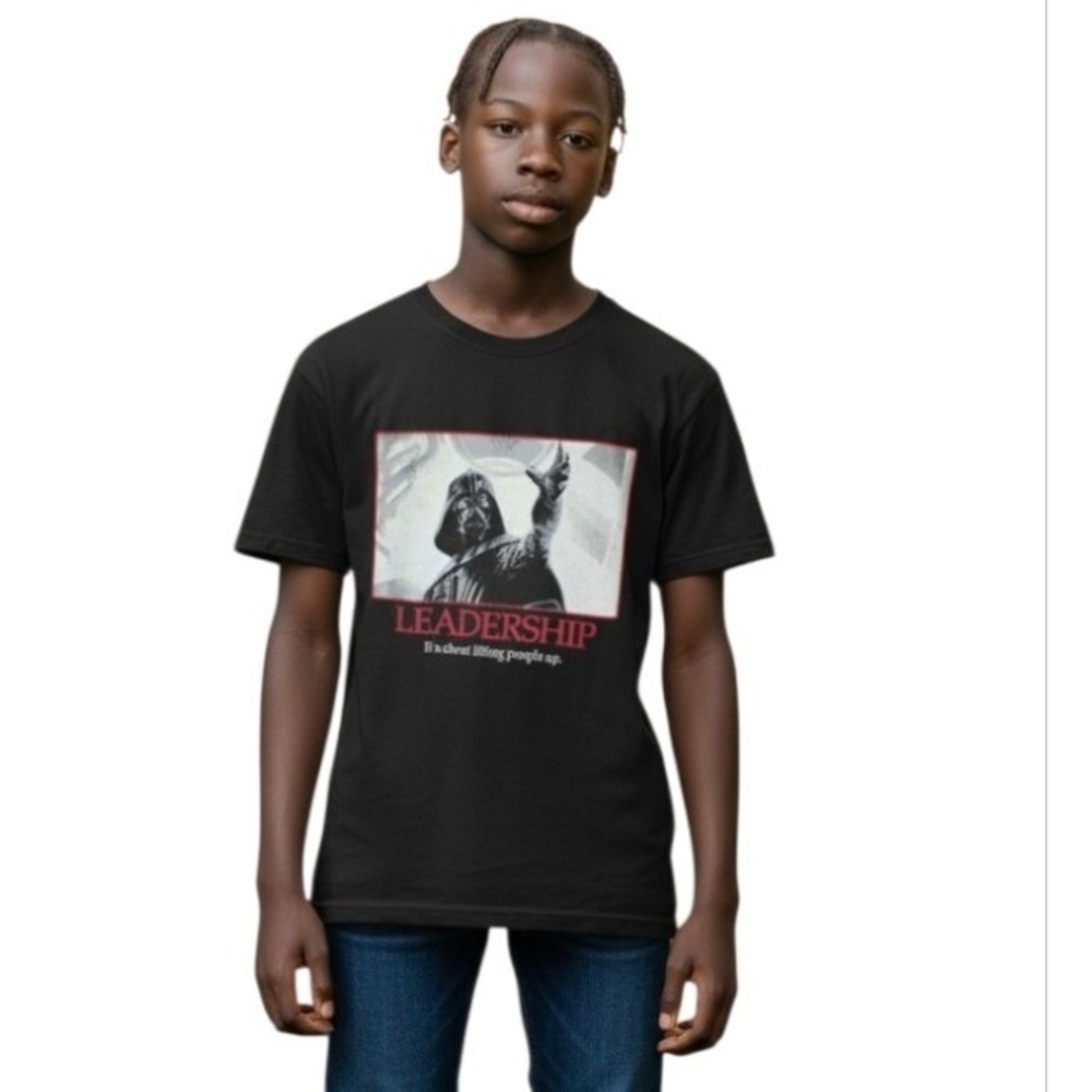 Star Wars Black Short Sleeves‎ Graphic Print Text Quote Casual Tee Shirt Large - Picture 10 of 10